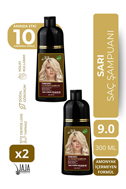 Jaja Sarı Yellow Saç Şampuanı 9.0 | 300 ML x 2 Adet & Vitamin İçerikli