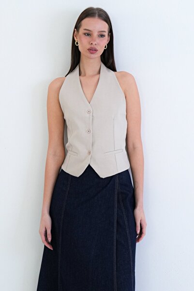 VAGGON Button Closure Classic Vest