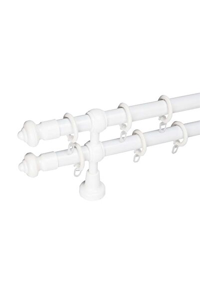 KLEIDECO galerie plastic 28 mm FILIGRANO, dubla, alb ,220 cm