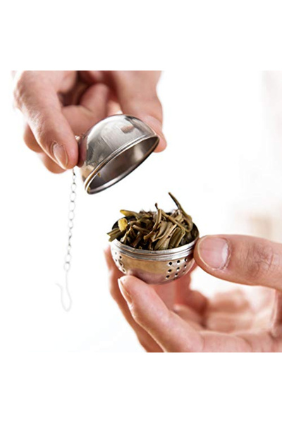 MaffStuff Bilă infuzie ceai inox reutilizabilă cu sită fină
