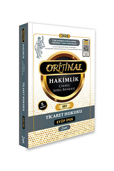 Yetki Orijinal ticaret hukuku hakimlik çıkmış soru bankası 2026