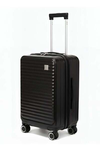 Taimi Luggage 20" Hard-Shell Carry-On with Laptop Pocket, USB Port, Cup & Pho...