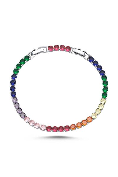 Merano Design 4mm Renkli Su Yolu Bileklik