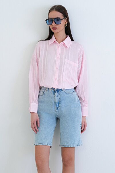 VAGGON Single Pocket Transparent Shirt