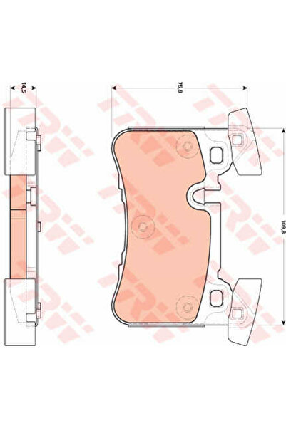 TRW Brake Pad Set, disc brake GDB1856