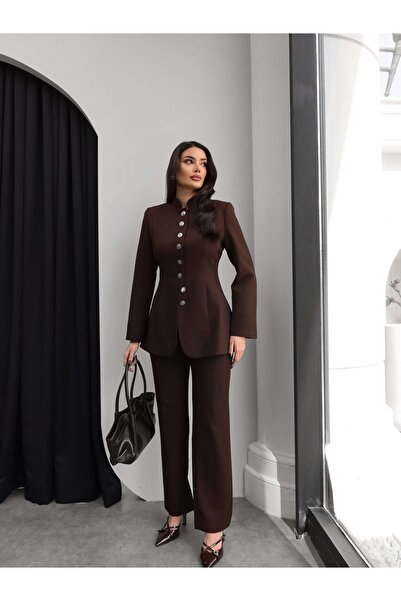 ESRAHELVACI Hakim Collar Buttoned Suit
