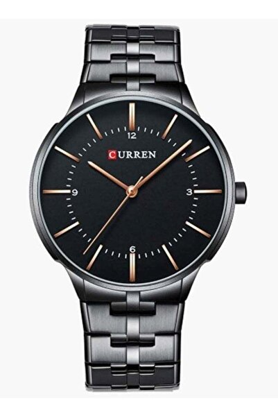 Curren Quartz Man Wristwatch Round Dial Waterproof