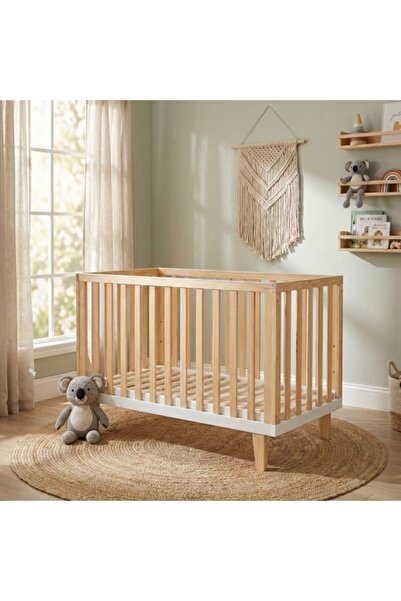 Cangaroo Whisper Crib 120x60 cm, Solid Wood, 3 Mattress Levels