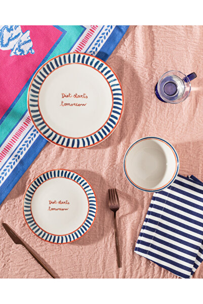 Madame Coco Formulaire 2 Kişilik 6 Parça Yemek Seti - Yeşil