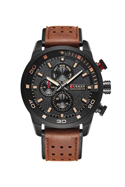 Curren Men's Water Resistant Analog Watch 8250 - 48 mm - Brown