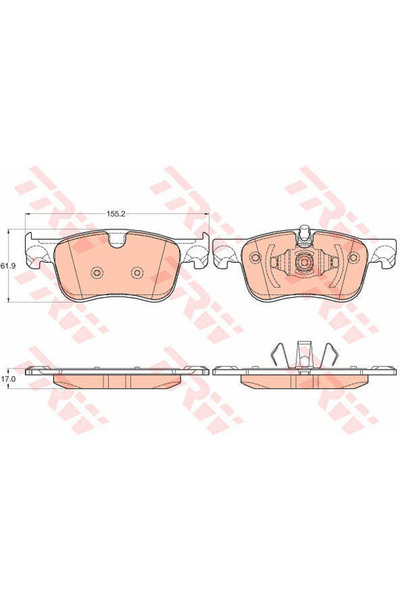 TRW Brake Pad Set, disc brake GDB2062