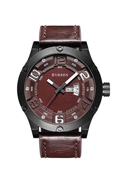 Curren Men's Water Resistant Analog Watch 8251 - 47 mm - Brown