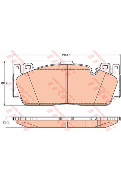 TRW Set plăcuțe de frână, frână cu disc GDB2020