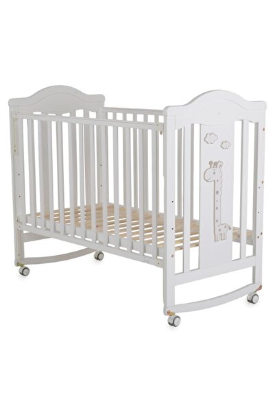 Cangaroo Juno Crib 120x60 cm, Swing, 3 Levels, Wheels, Pine Wood