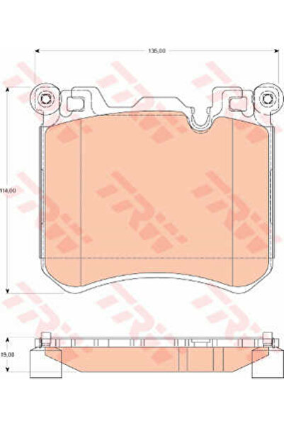 TRW Set plăcuțe de frână, frână cu disc GDB1826