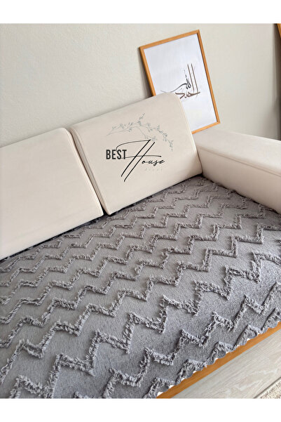 best house decor Seat Cover That Covers the Seating Area 90X220 (Dark Gray)