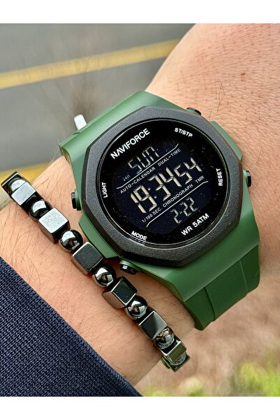Naviforce Digital 5 Atm Waterproof Lighted Wrist Watch + Wristband