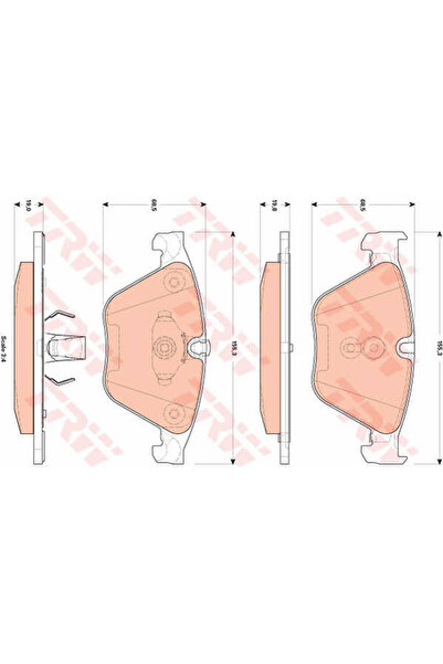 TRW Set plăcuțe de frână, frână cu disc GDB1854