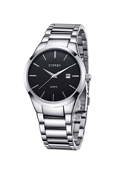 Curren Men's 40mm Silver Water Resistant Analog Watch