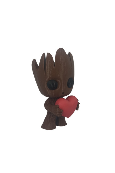 craftopya Kalpli Baby Groot Dekoratif Figür Biblo - Kitaplık Dekoru