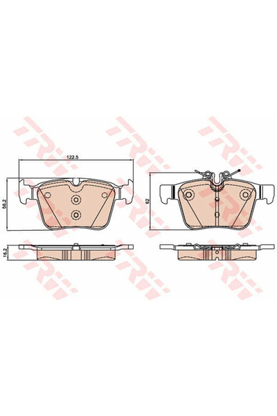 TRW Brake Pad Set, disc brake GDB2071
