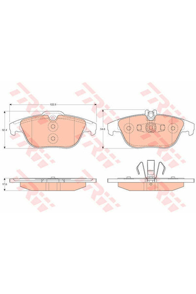 TRW Brake Pad Set, disc brake GDB2051