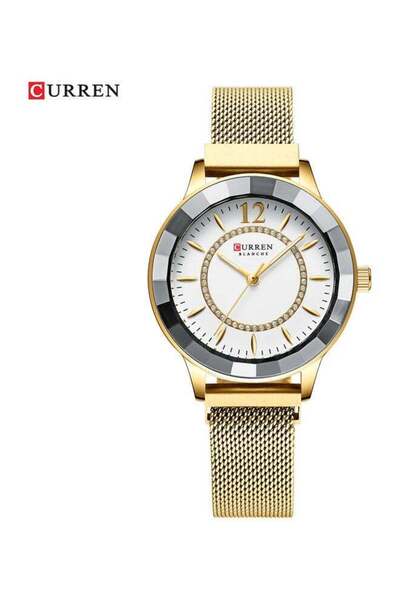 Curren Stylish Analog Wrist Watch - 38 mm - Gold