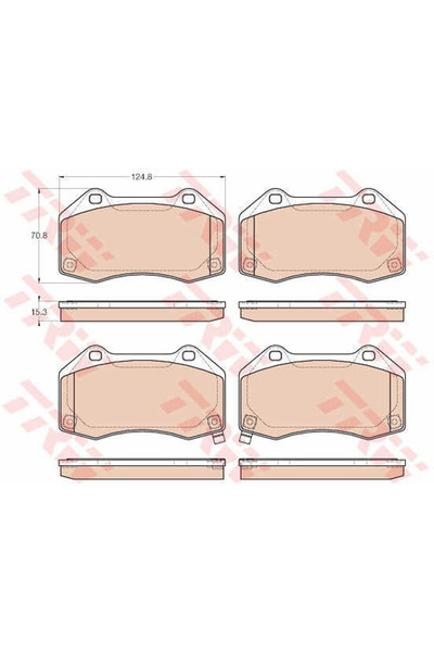 TRW Brake Pad Set, disc brake GDB1979