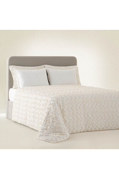 Ecocotton Anka King Size Duvet Cover Set 100% Organic Cotton Muslin Embroider...