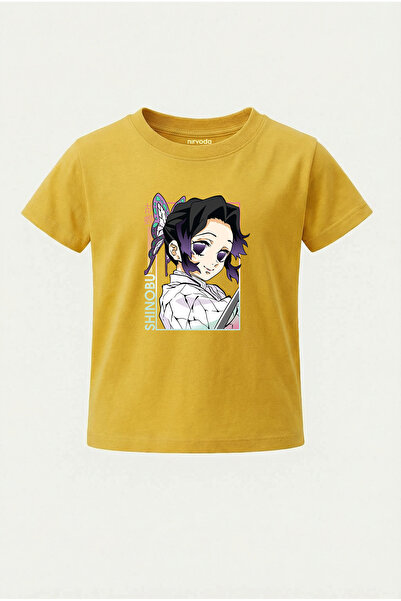 nirvoda Παιδικό μπλουζάκι Shinobu Kocho Kimetsu no Yaiba με στάμπα