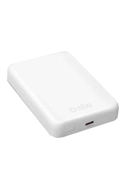 SBS Baterie externă wireless 5000mAh, albă