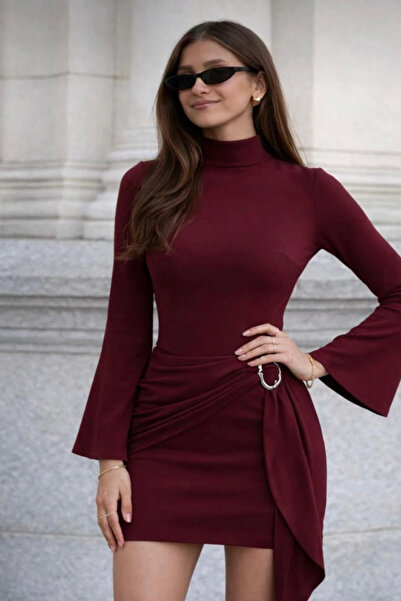 QBZ Stylish Self-Belted Mini Dress