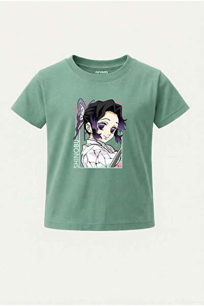 nirvoda Παιδικό μπλουζάκι Shinobu Kocho Kimetsu no Yaiba με στάμπα