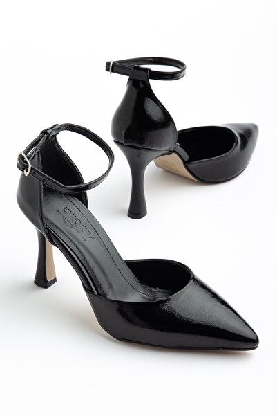 Elosy Cuup Black Thin Heel Shoes