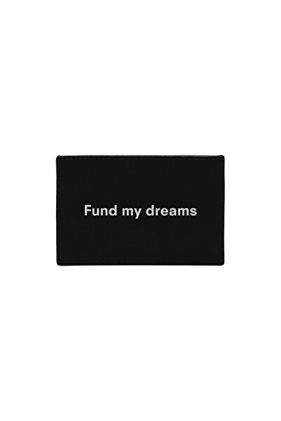 Desa Επιδοτήστε τα Όνειρά μου KeinxDesa Μαύρη Δερμάτινη Θήκη Καρτών