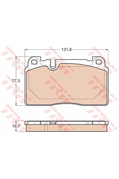 TRW Set plăcuțe de frână, frână cu disc GDB1974