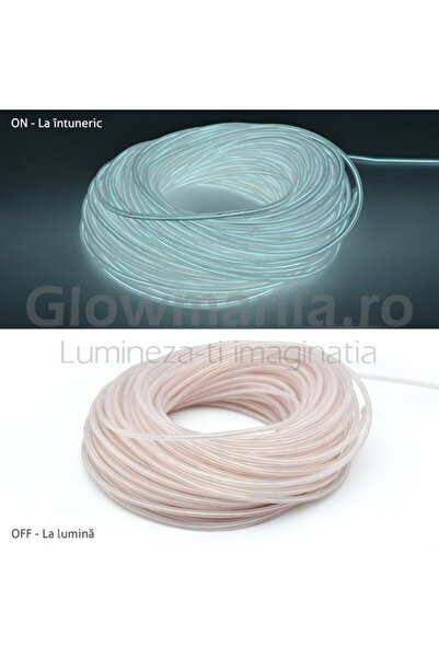 OEM Εύκαμπτο ηλεκτροφωταυγές σύρμα νέον σύρμα EL 3,2 mm λευκό