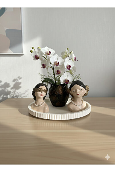Zedef Tasarım Çiçekli kız büst seti