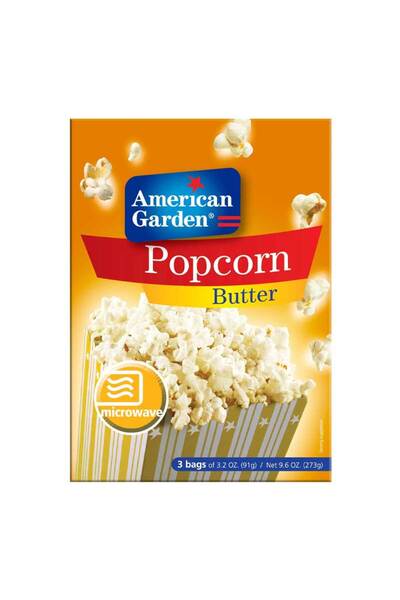 american garden AG MICROWAVE POPCORN BUTTER 9.6 OZ