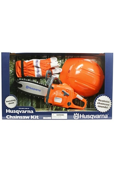 Husqvarna Toy Chainsaw 440 + Helmet + Gloves