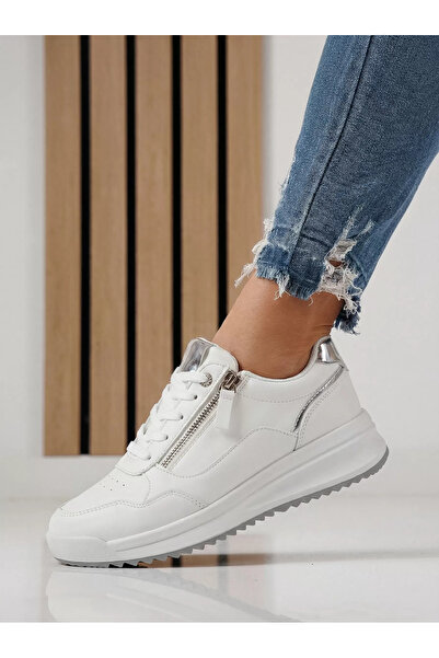 Zaira Women's gray sneakers made of eco- Leather Alana #24416 - 41