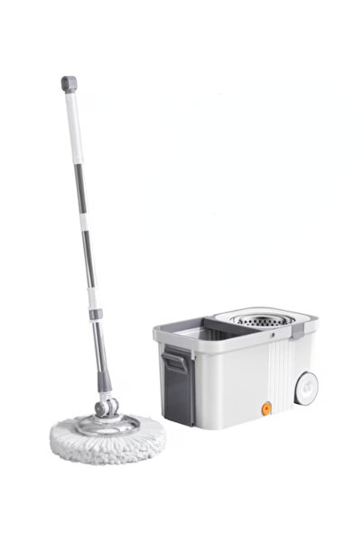 OEM 360 degree rotating mop set with stainless steel centrifugal bucket porta...