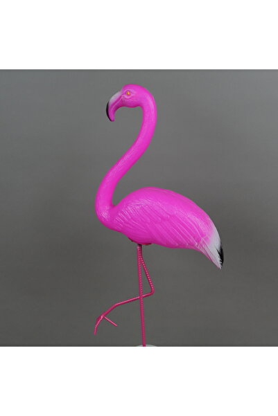 OEM Garden decoration, flamingo shape, pink, 65 cm x 27 cm