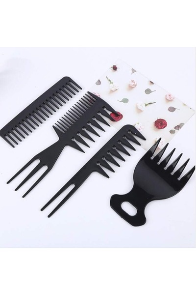 Arzu Güzel Cosmetics Set de 4 piepteni, set de piepteni pentru volumizarea pă...