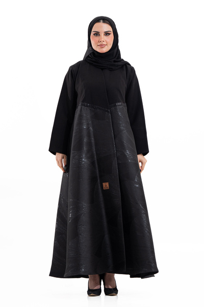 Hasnaa Abaya Atheer black abaya