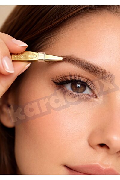 Kardelux Gold Fine-Tipped Stainless Steel Tweezers - Precision Grip - 9cm Length - 1 Piece