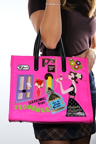 LuviShoes B35089 Φούξια Γυναικείο Μανίκι Τσάντα τεμάχιο