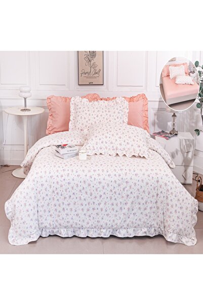 Casa Pucioasa Duvet Cover Set Set - 6 Pieces, Finet with Ruffles and Stretchy...