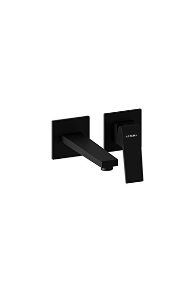 Artema Minimax Square Built-In Sink Faucet Short Matte Black A4359236
