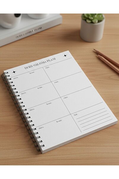 İmajmix A5 Study Planner Notebook – 120 g Thick Paper – 30 Sheets 60 Pages – ...